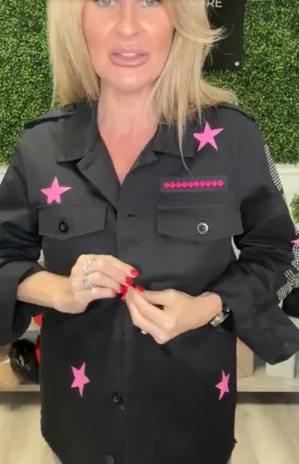 Army Black Shacket
