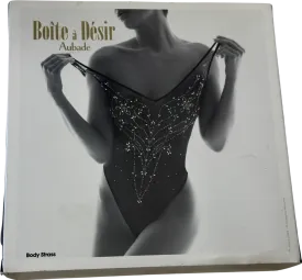 Aubade Black Body Strass With Crystal Diamanté One Size
