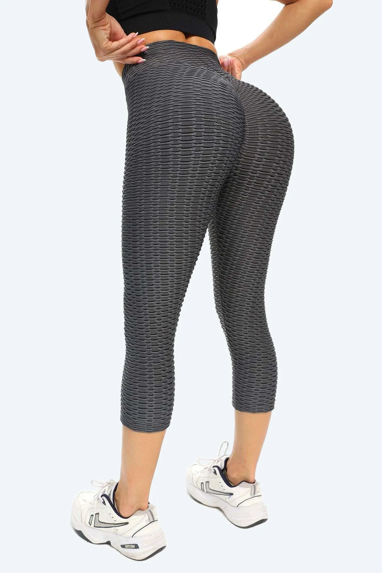 Butt Lifting Anti Cellulite Capri Leggings