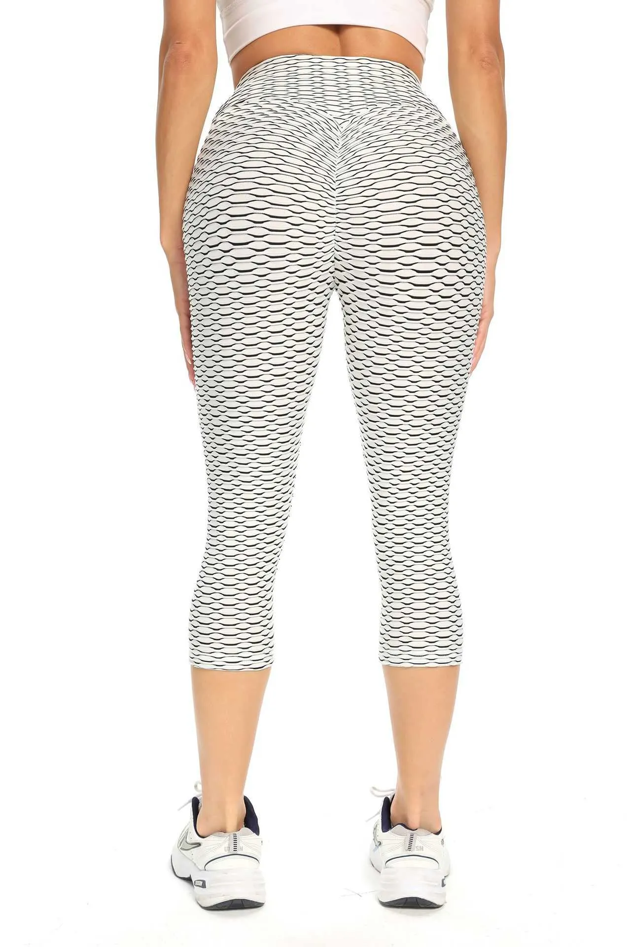 Butt Lifting Anti Cellulite Capri Leggings