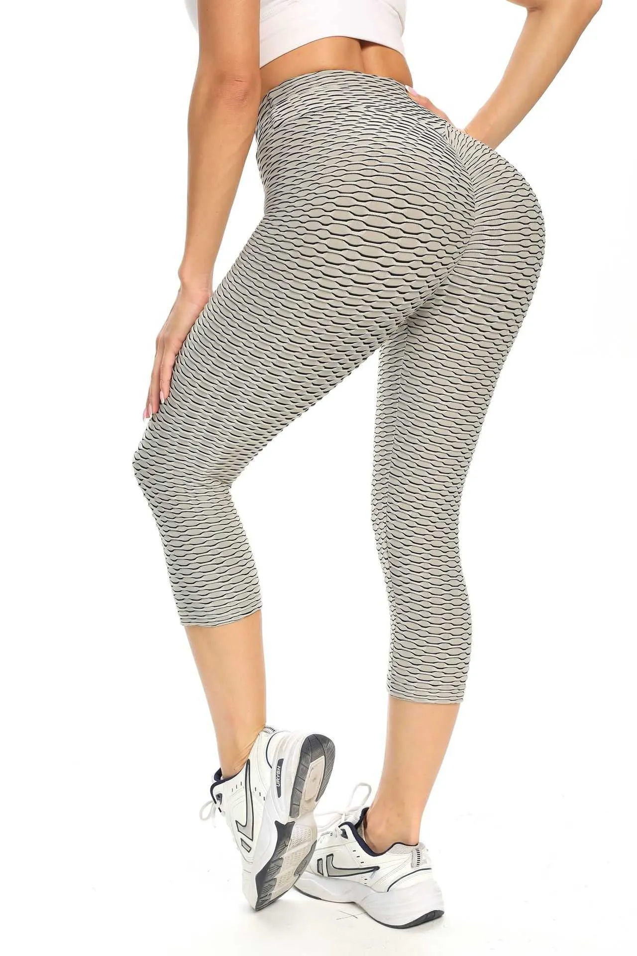 Butt Lifting Anti Cellulite Capri Leggings
