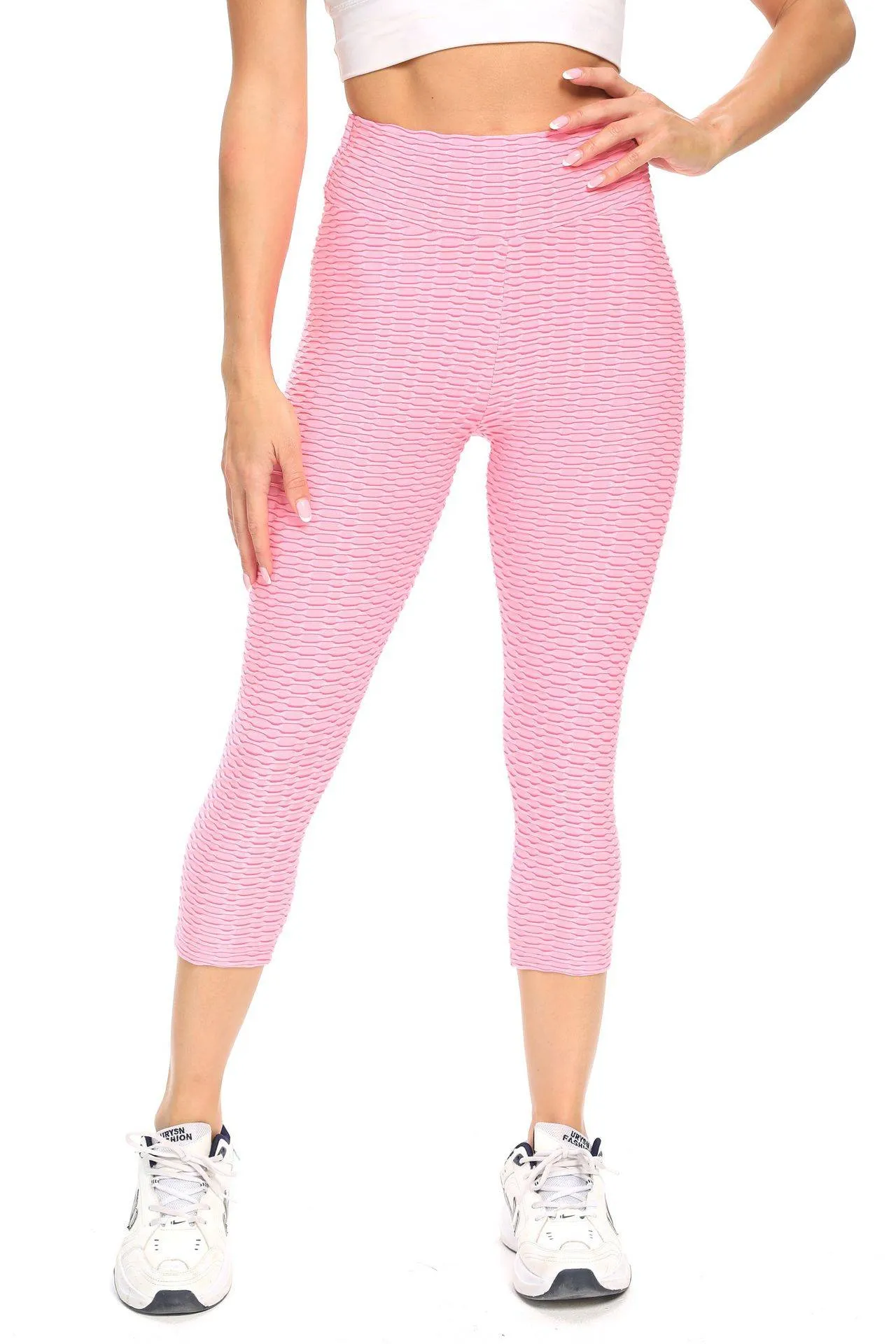 Butt Lifting Anti Cellulite Capri Leggings