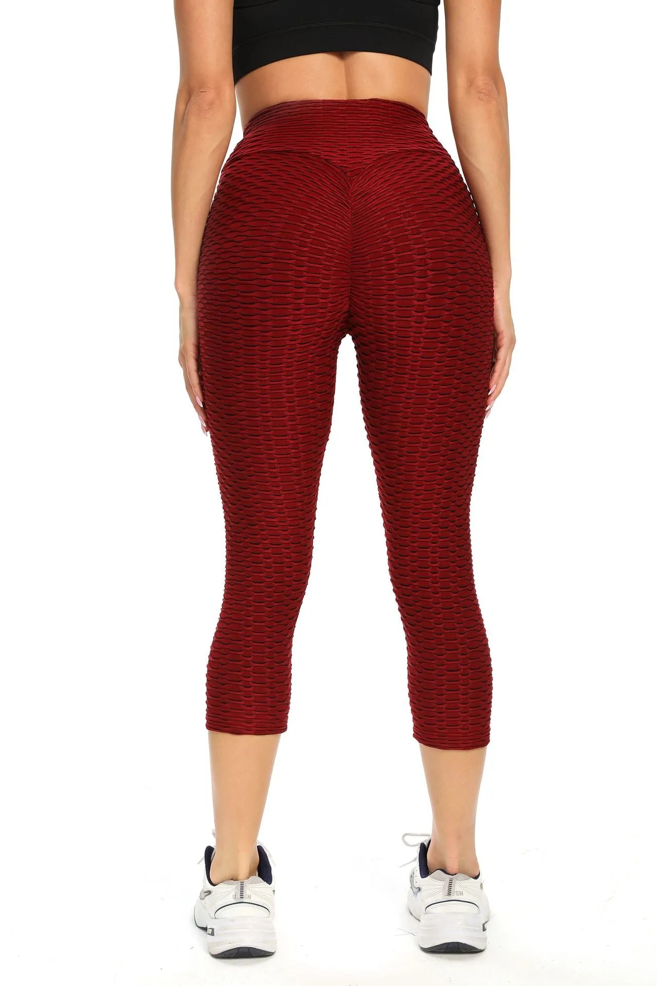 Butt Lifting Anti Cellulite Capri Leggings