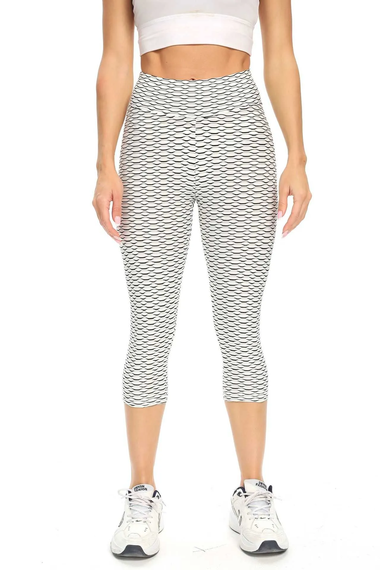 Butt Lifting Anti Cellulite Capri Leggings