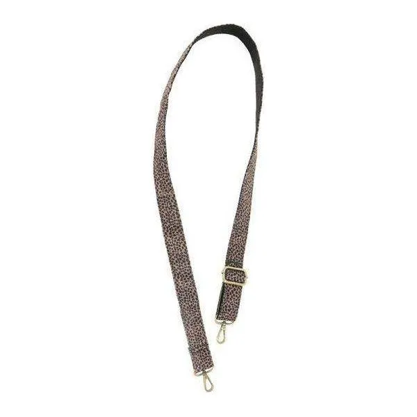 Cheetah Faux Fur Guitar Strap, 1.25″ wide