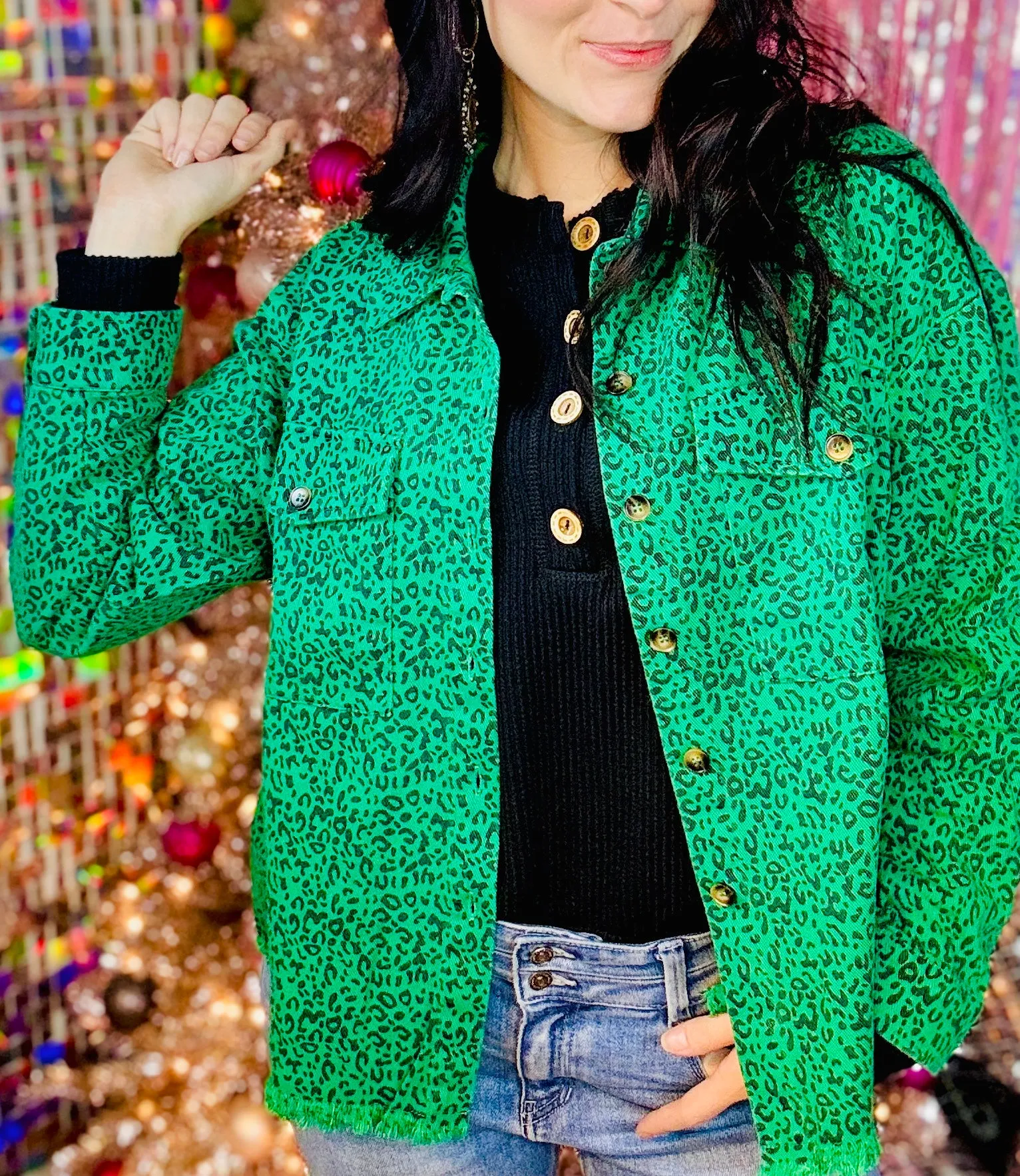 Evergreen Safari Shacket
