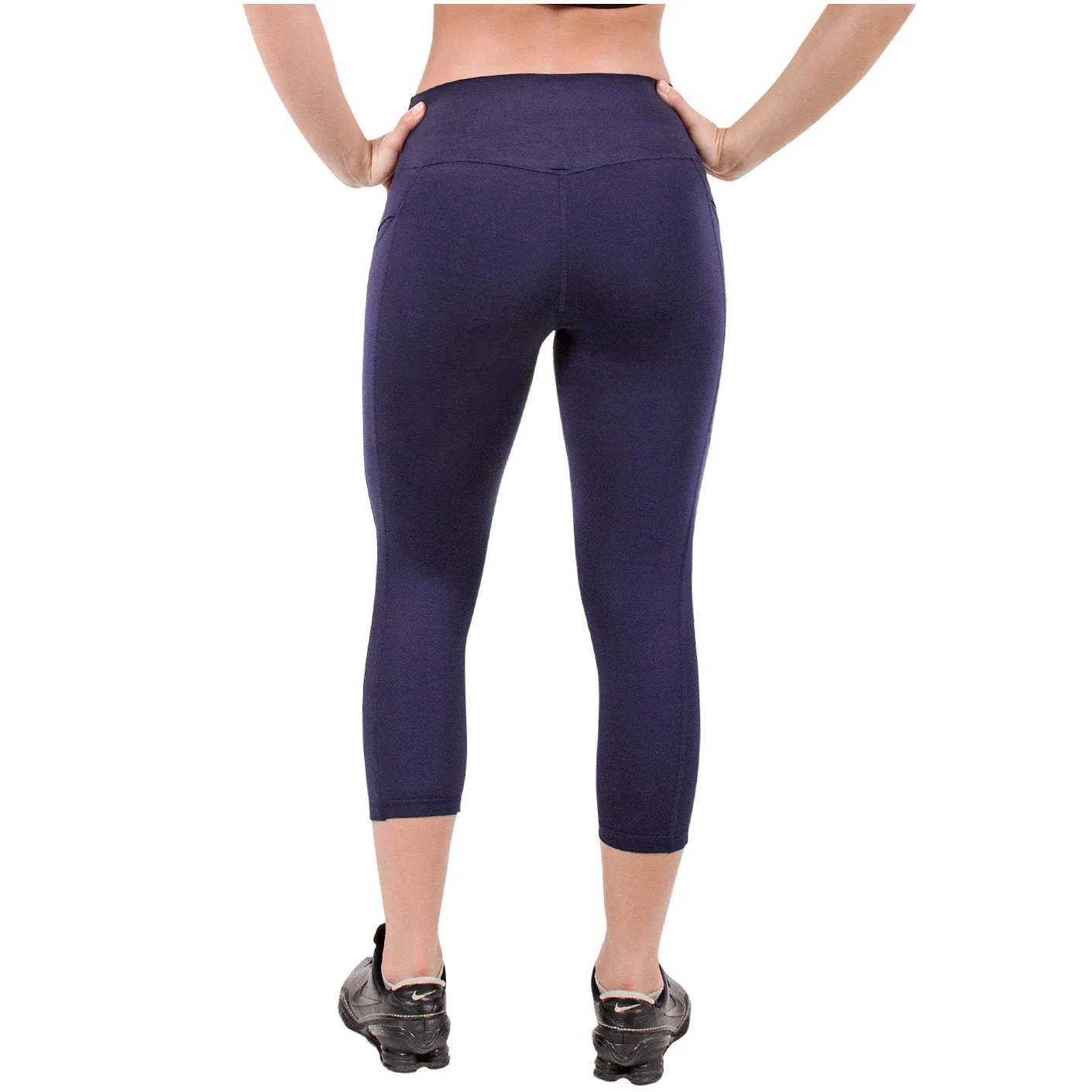 FLX Activewear 944066 Active Tummy Control Capri for Women | Lycra