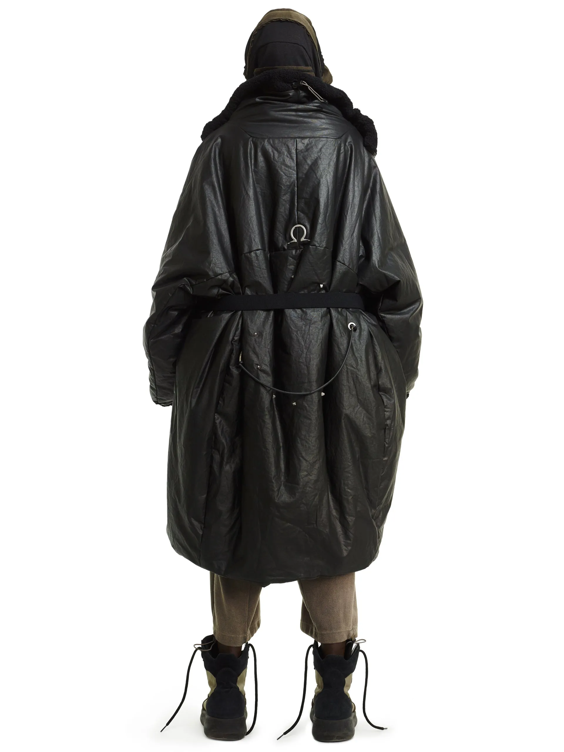 Ghost of the offworld Antique pyra collar oversized coat