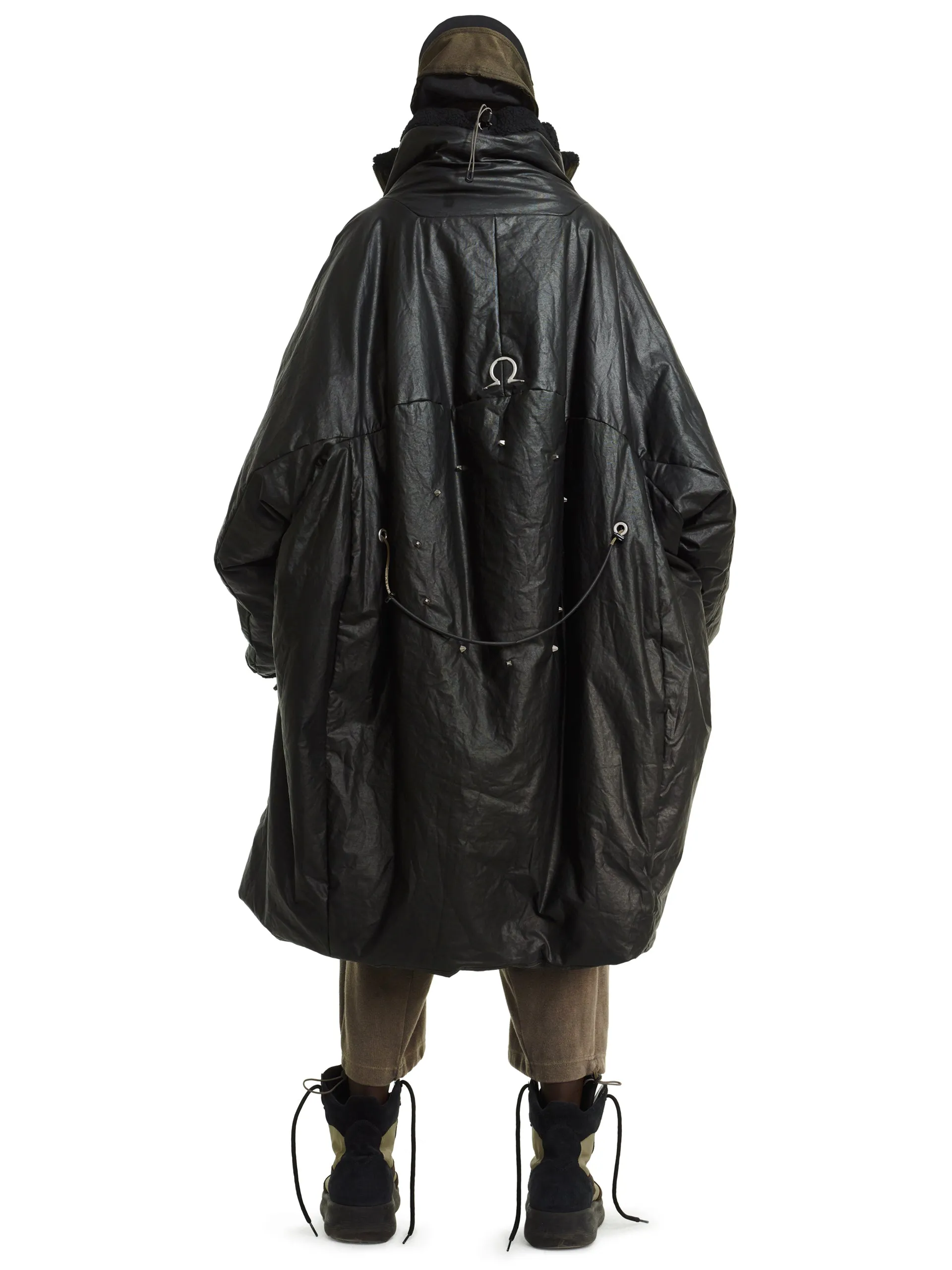 Ghost of the offworld Antique pyra collar oversized coat