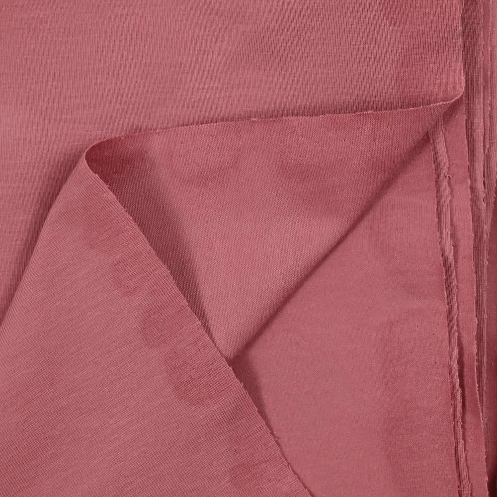 Jersey coton Bio bois de rose