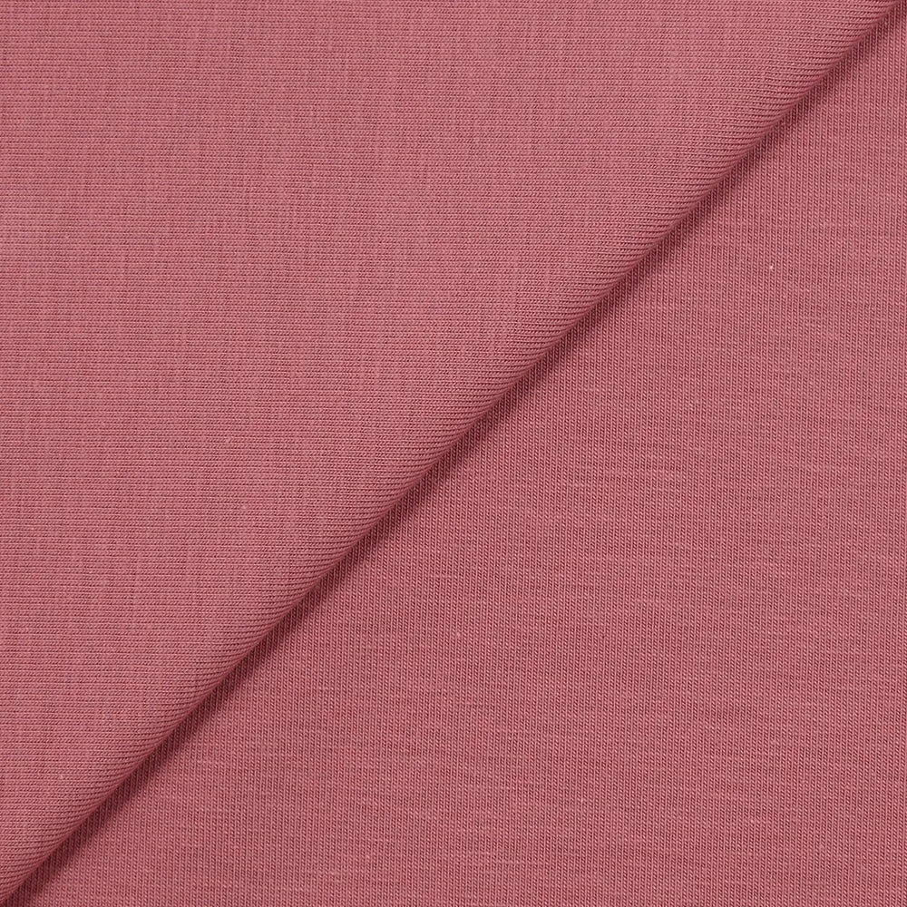 Jersey coton Bio bois de rose