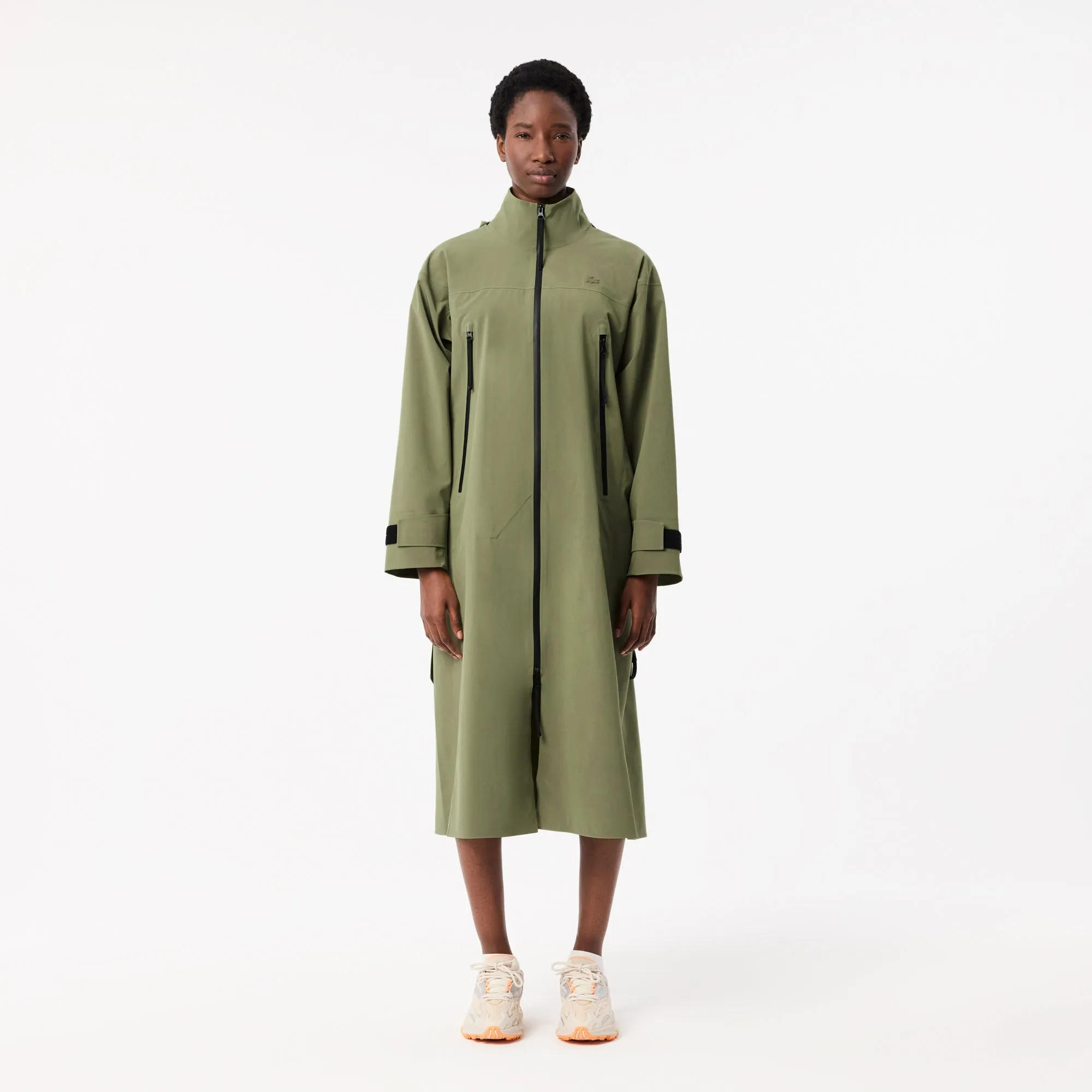 Long Oversized Water Repellent Hooded Parka - BF3265