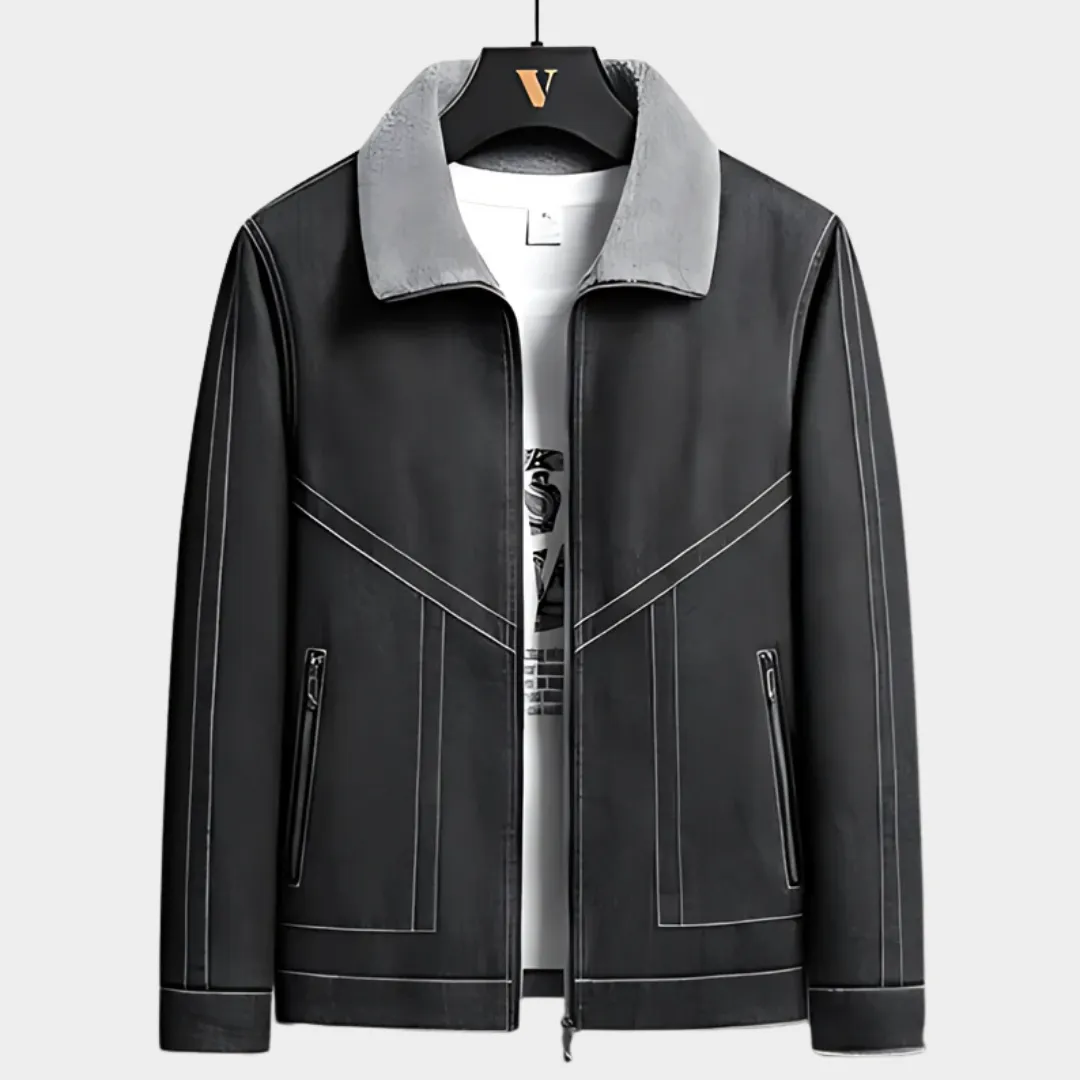 Mens Denim Jacket  Fur Collar  Warm & Stylish  Solid Color  Casual Outerwear  Multiple Colours