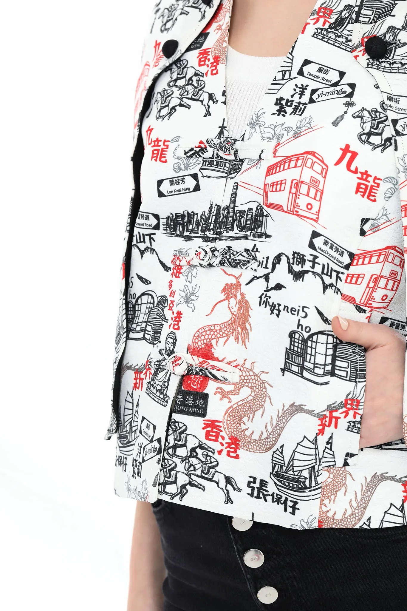 PEPPER HK Print 3-way Cape