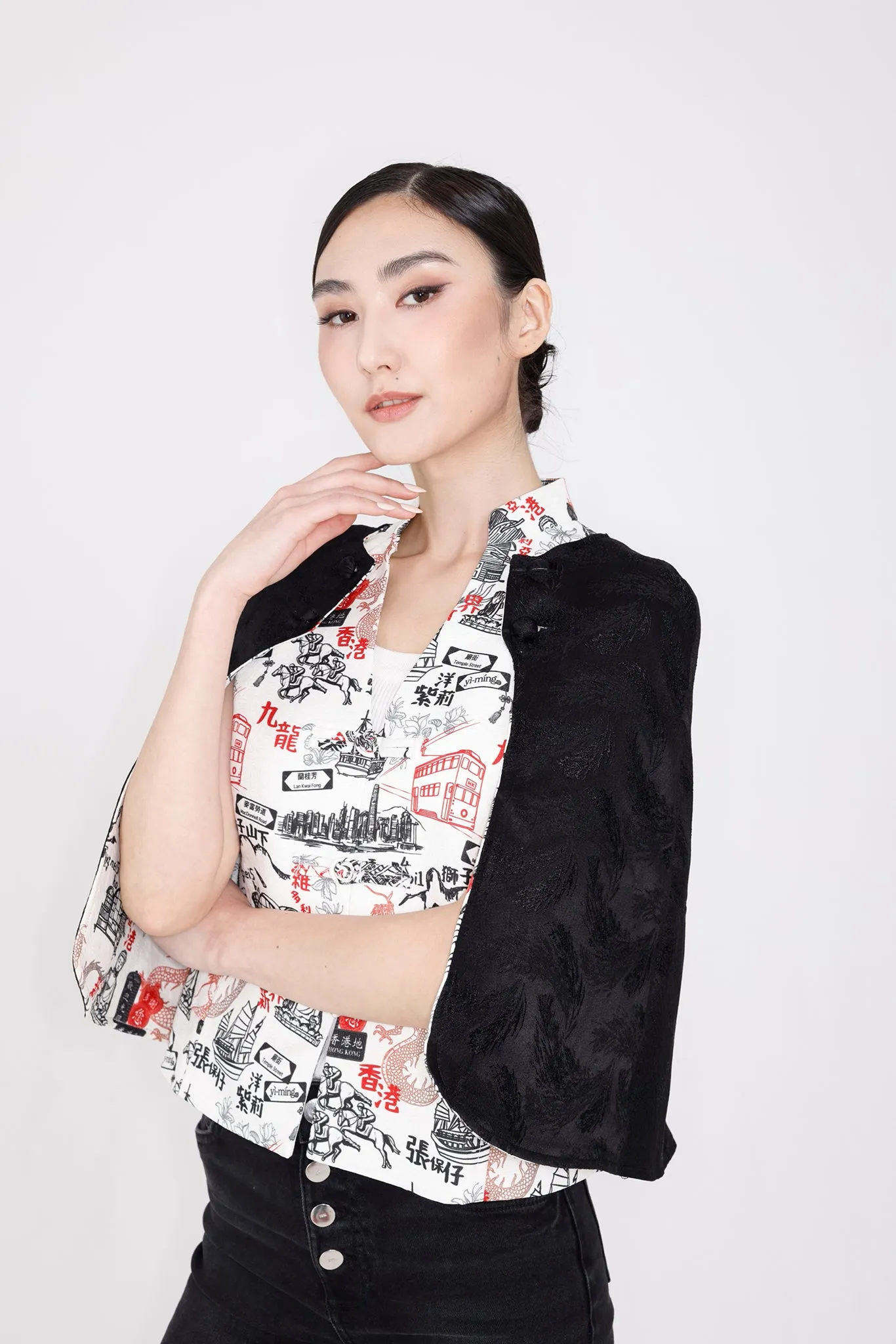 PEPPER HK Print 3-way Cape
