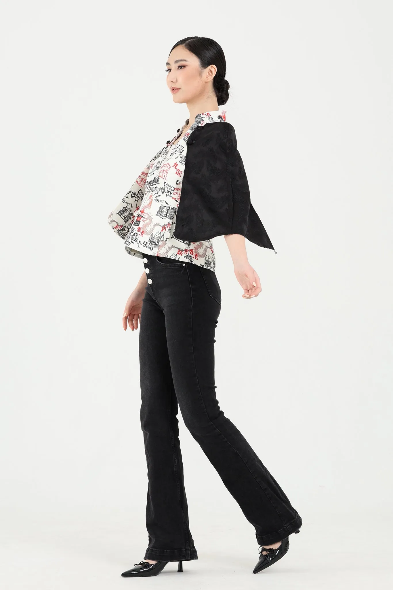 PEPPER HK Print 3-way Cape