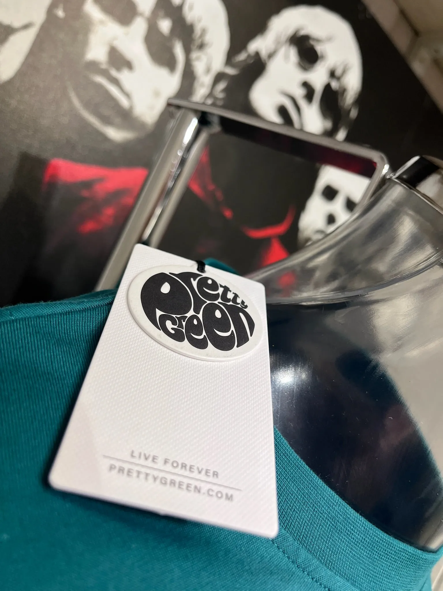 Pretty Green Gillespie Logo Tee - Teal