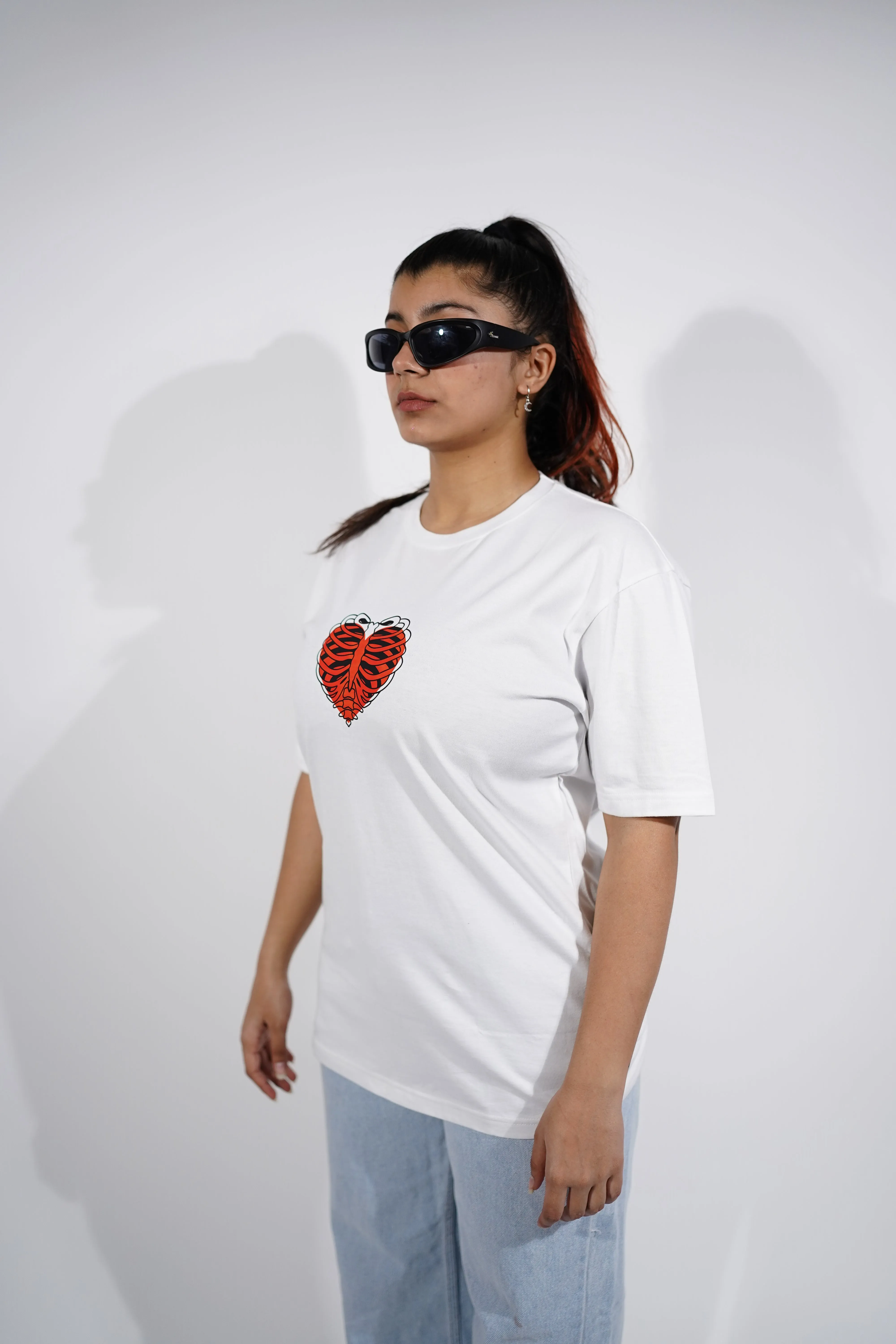 "True Love Incarnate" Oversized White T-Shirt By DemonWear for Her