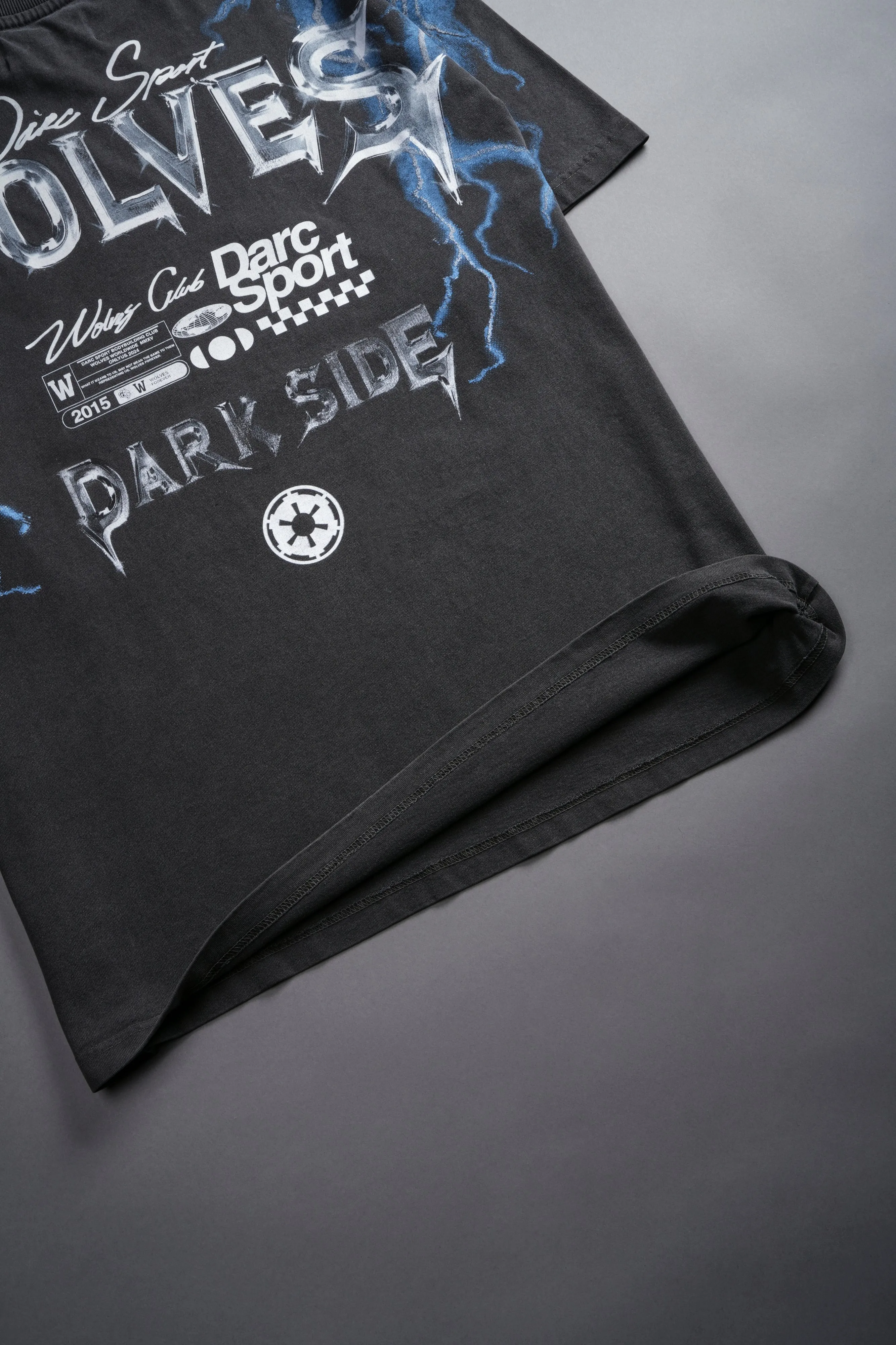 Ride The Lightning "Grunge" Tee in Wolf Gray
