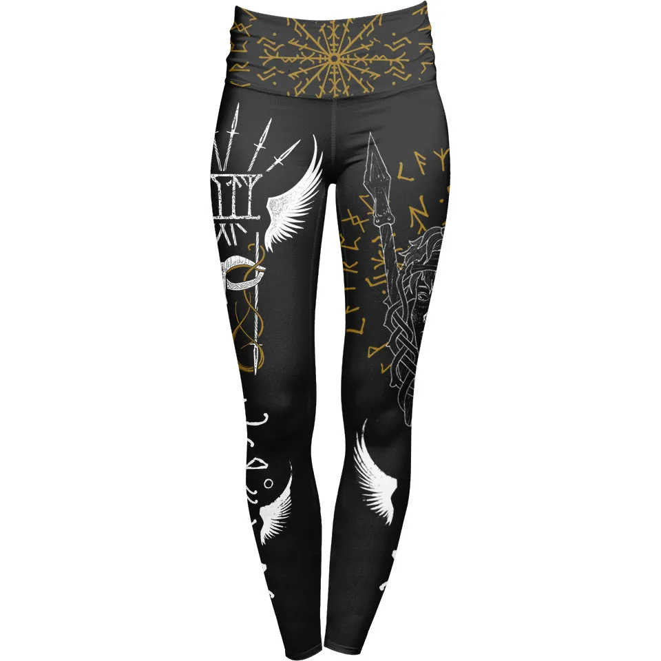 Runes of Valkyrie High Waisted Leggings