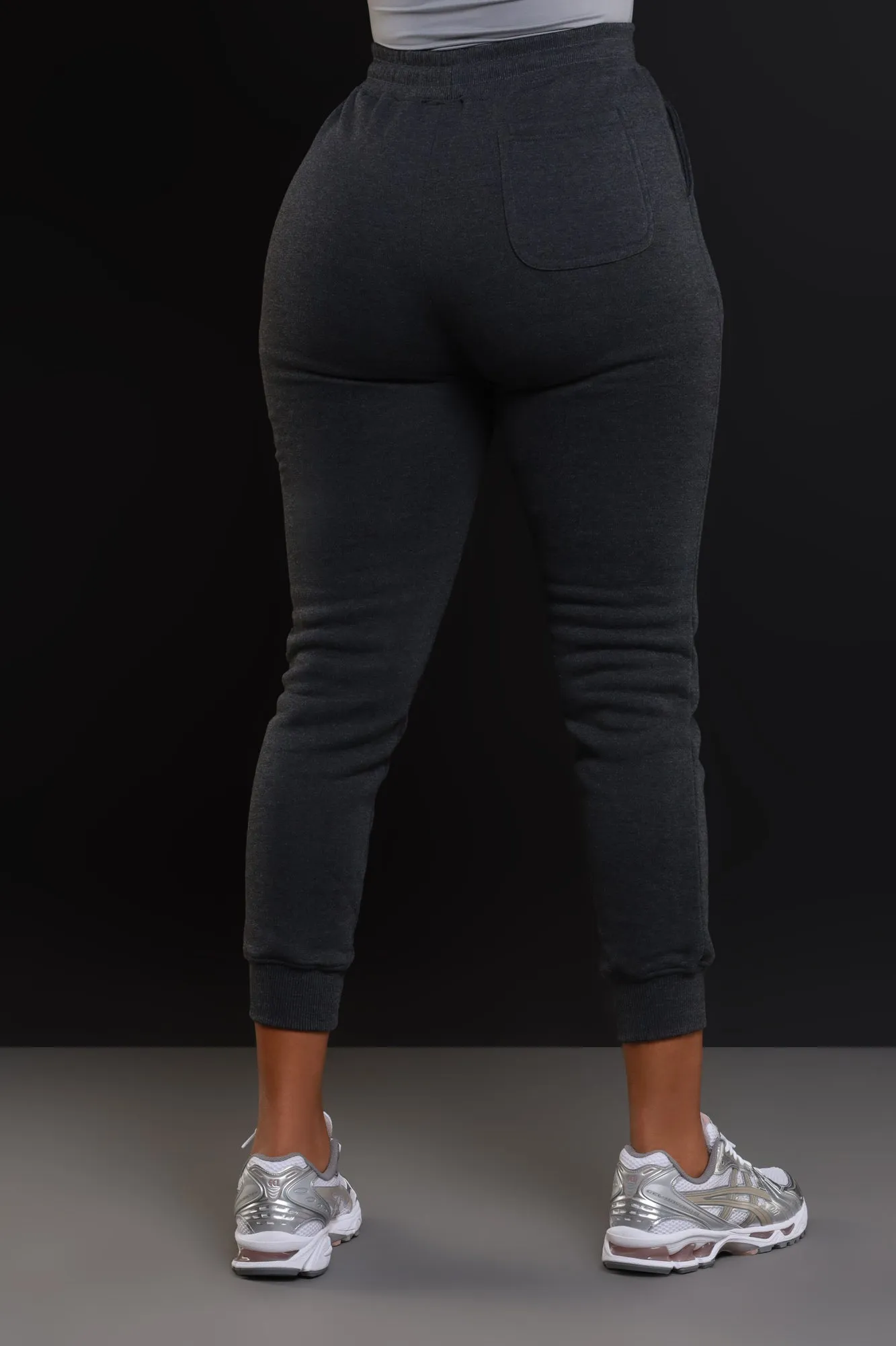 Swankaposh Logo Joggers - Charcoal Grey/Yellow