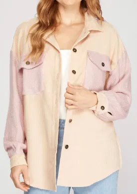 Tennessee Whiskey Shacket in Pink