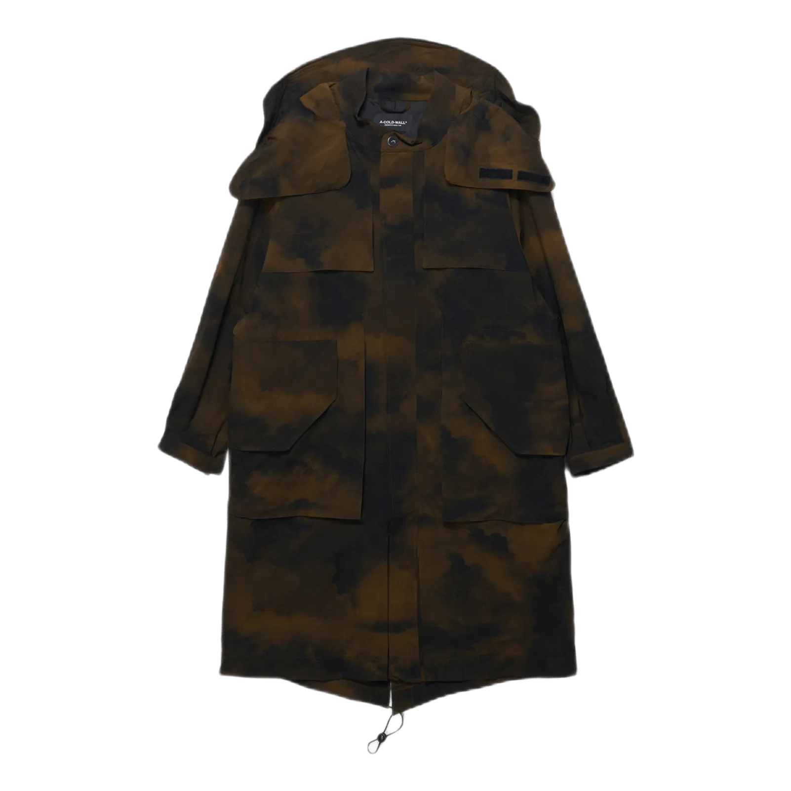 Terrain Print Parka Brown