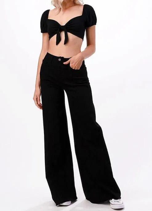 The Jen Jeans: Wide Leg Straight Jeans