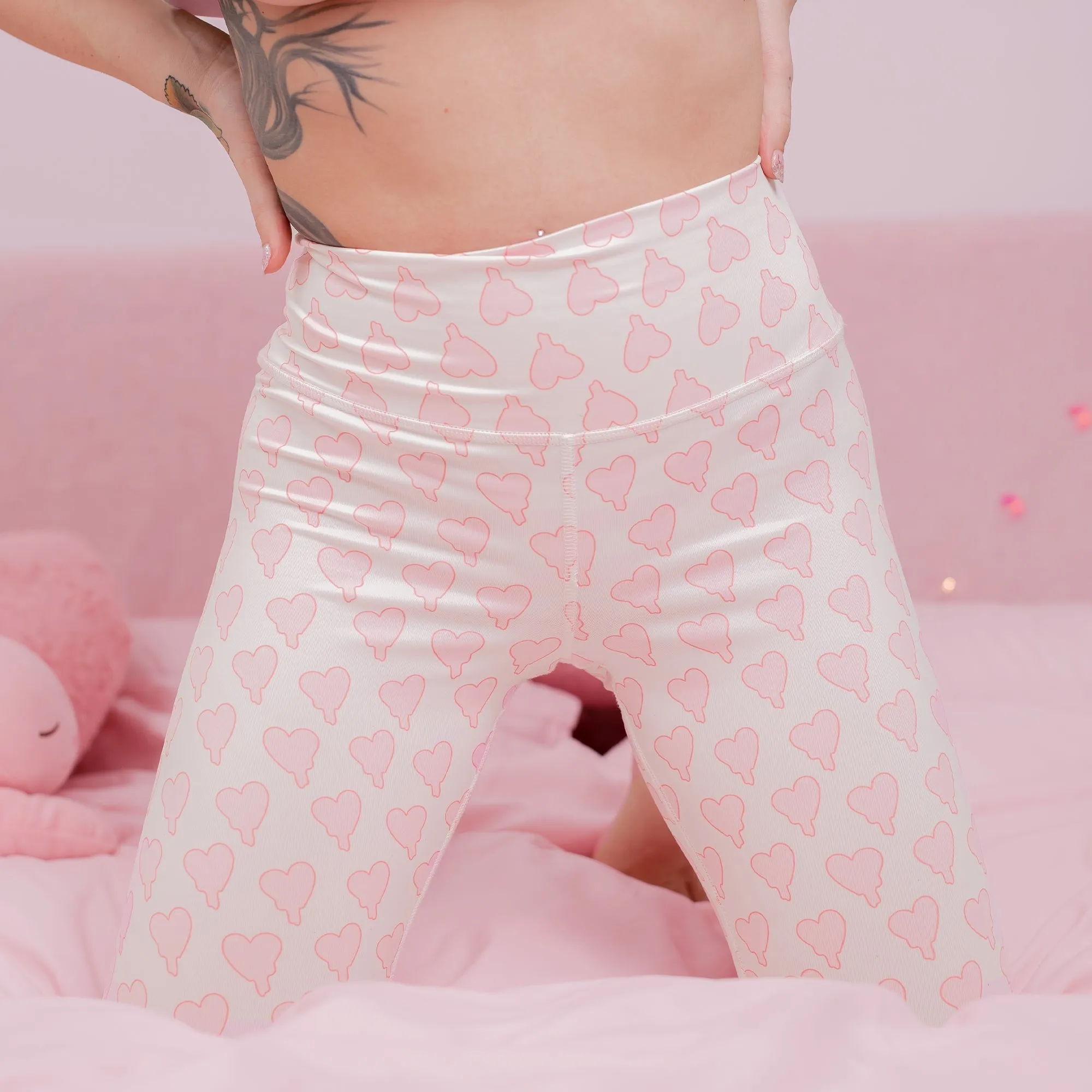 White Kawaii Leggings